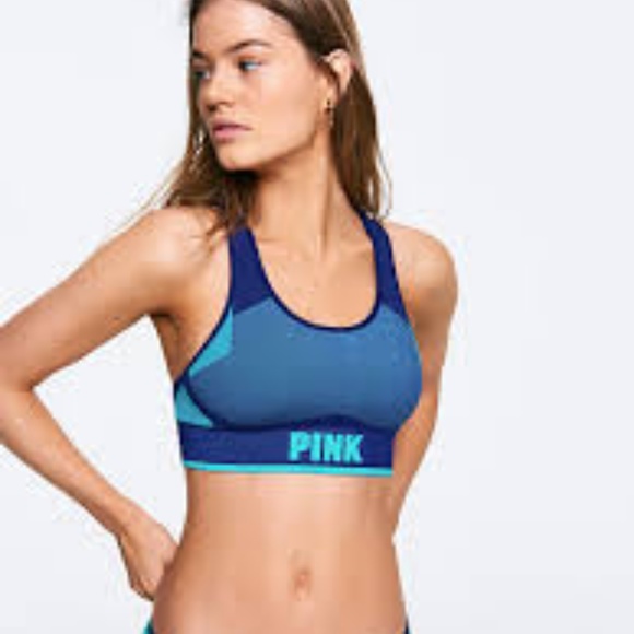 PINK Victoria's Secret Other - Victoria's Secret Pink Seamless Sports Bra Aqua XS